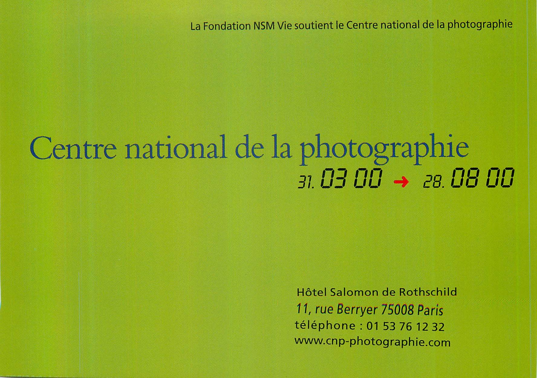 CPM Centre National de la Photographie Hotel Salomon de Rothschild Rue Berryer Paris