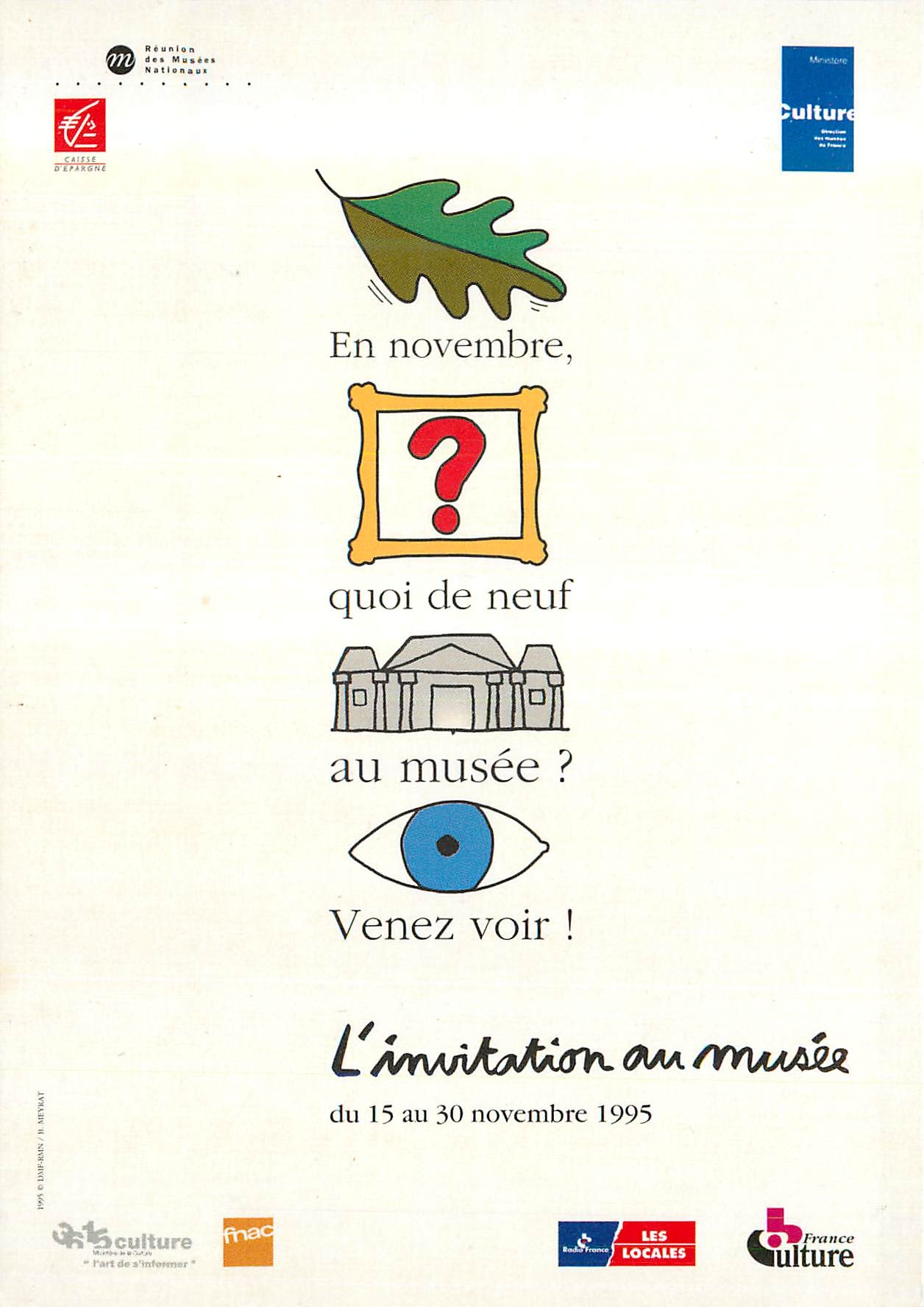 CPM l'Invitation au Musee 1995