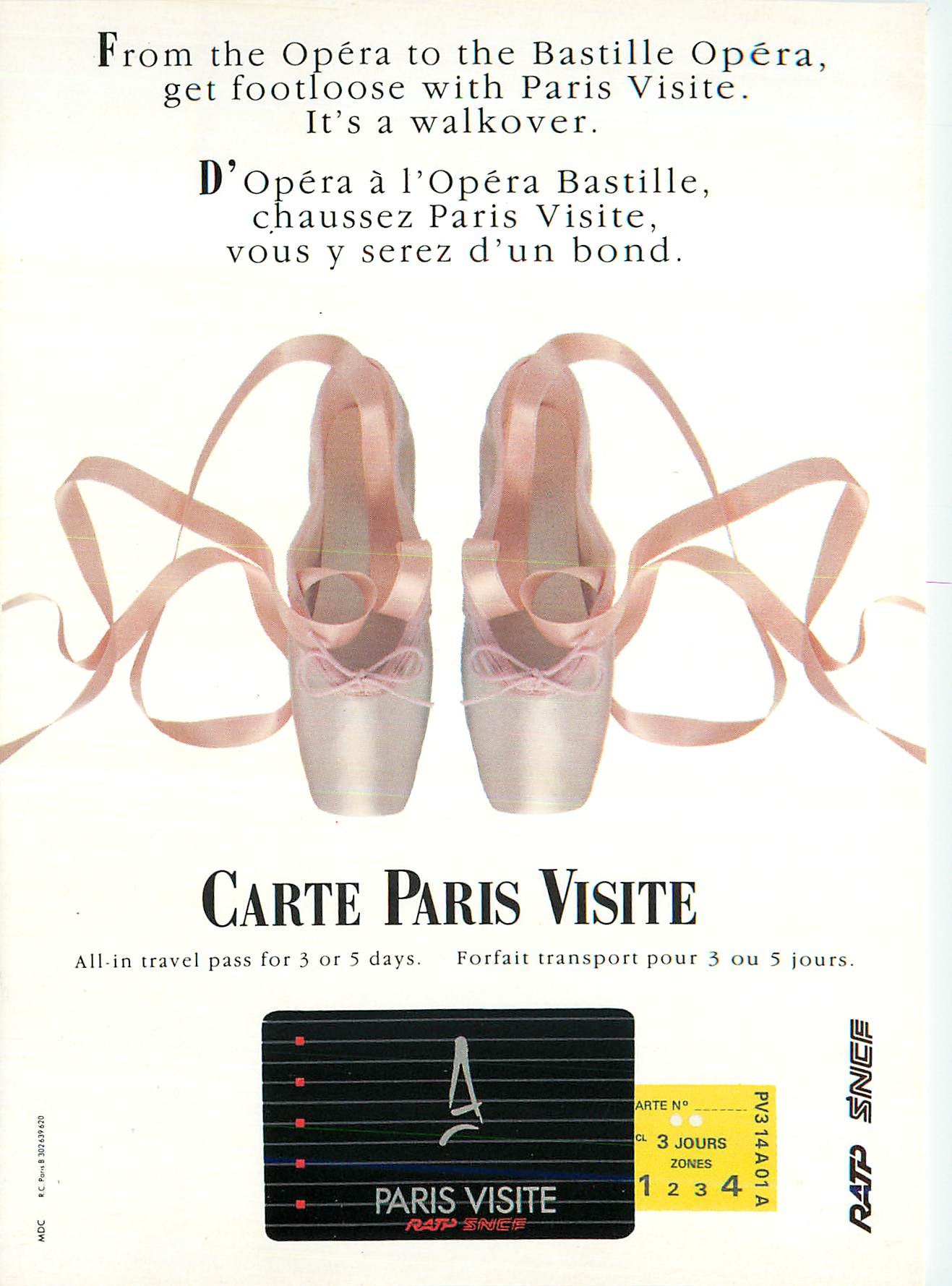 CPM Carte Paris Visite Paris SNCF RATP