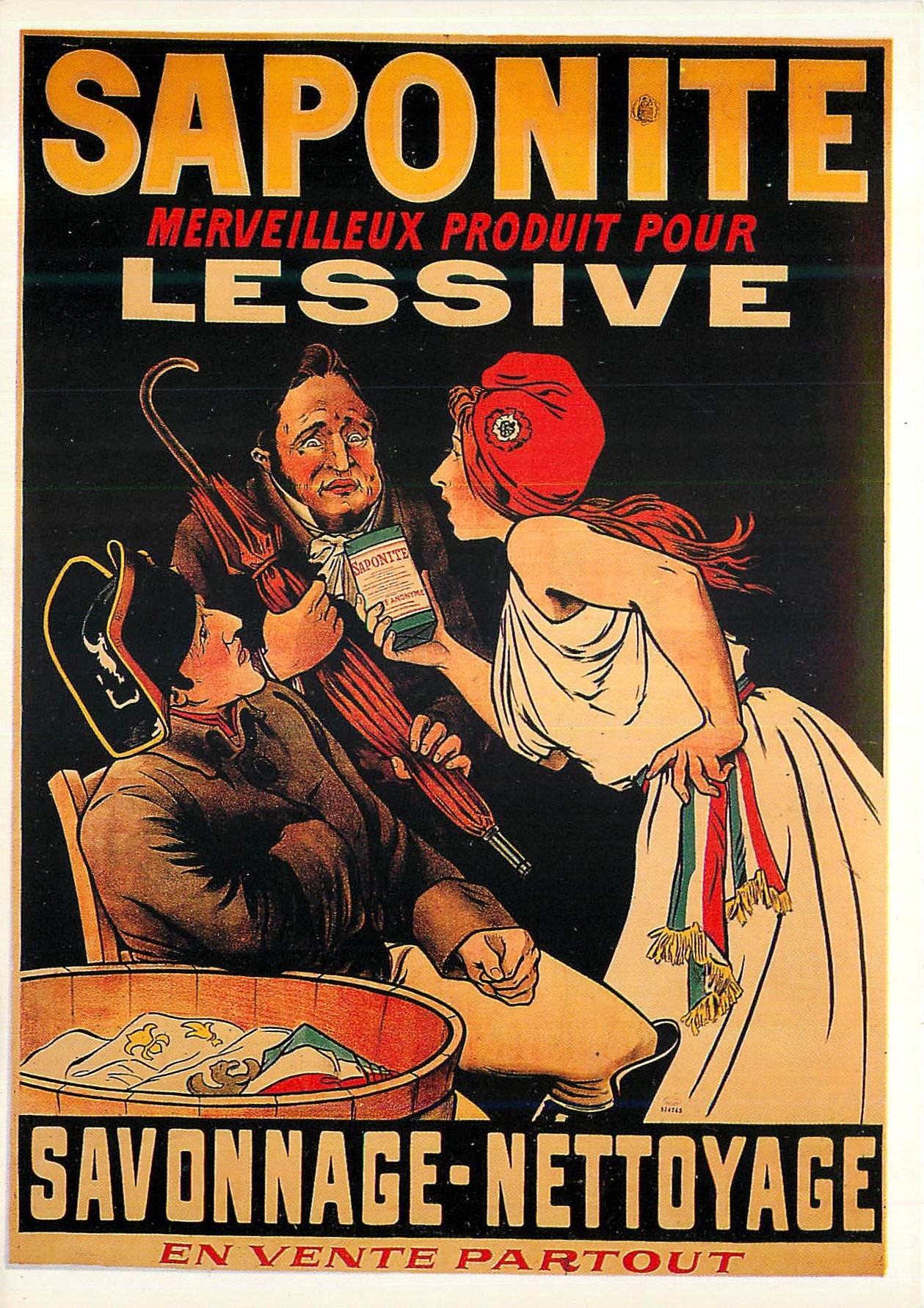 CPM Exposition Celebrites a l'Affiche Saponite Lessive Marianne
