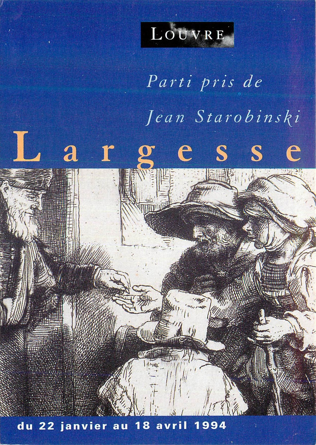 CPM Louvre Parti Pris de Jean Starobinski