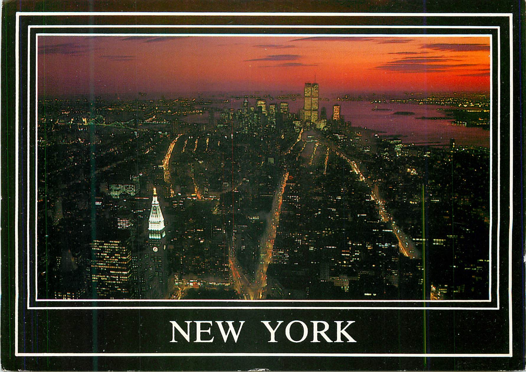 CPM New York Exotic New York Skyline at Night