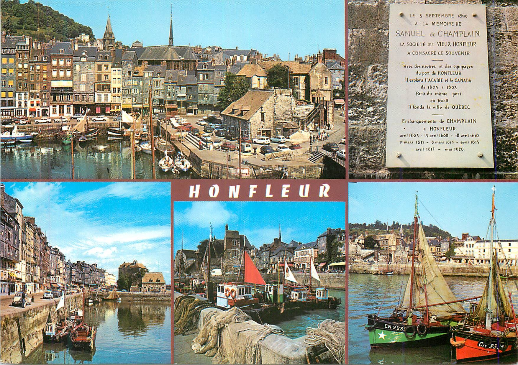 CPM En Normandie Honfleur (Calvados) Vue Generale de la Ville d'ou s'Embarque au XIIe S