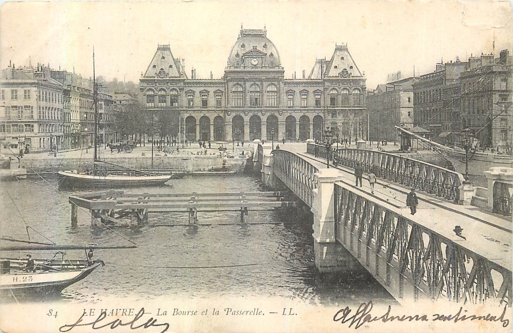 CPA Le Havre Bourse et la Passerelle