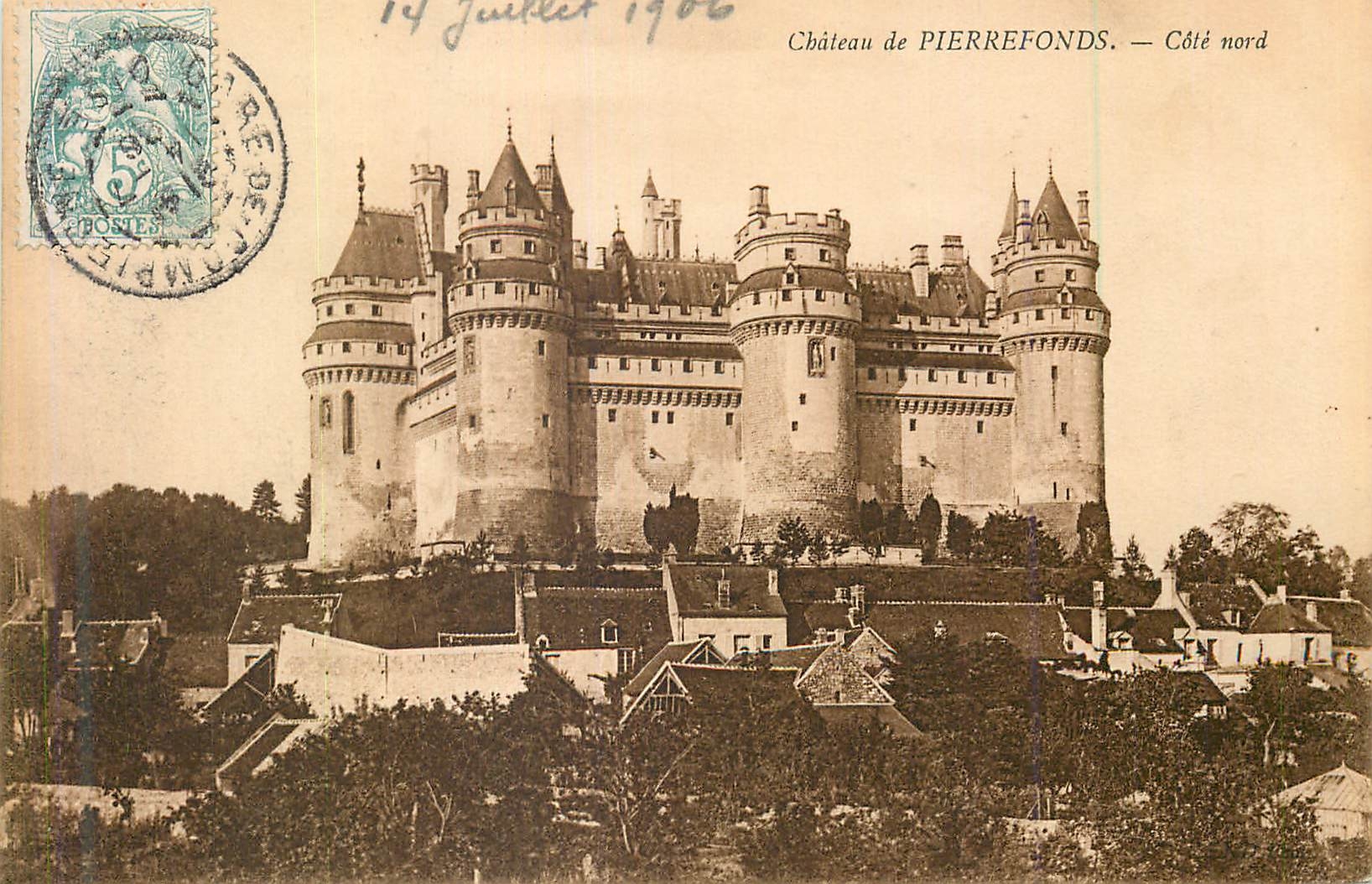 CPA Chateau de Pierrefonds Cote Nord