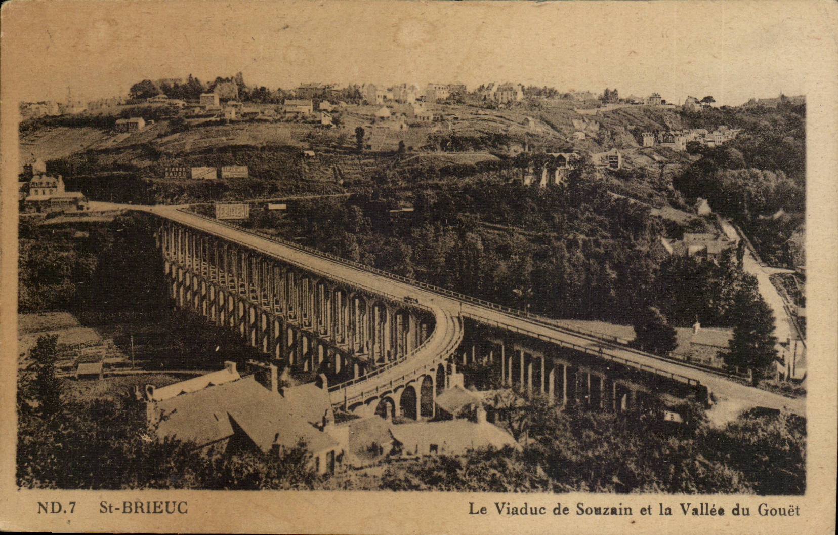 St Brieuc - Le Viaduc de Souzain et la Vallee du Gouet - CPA