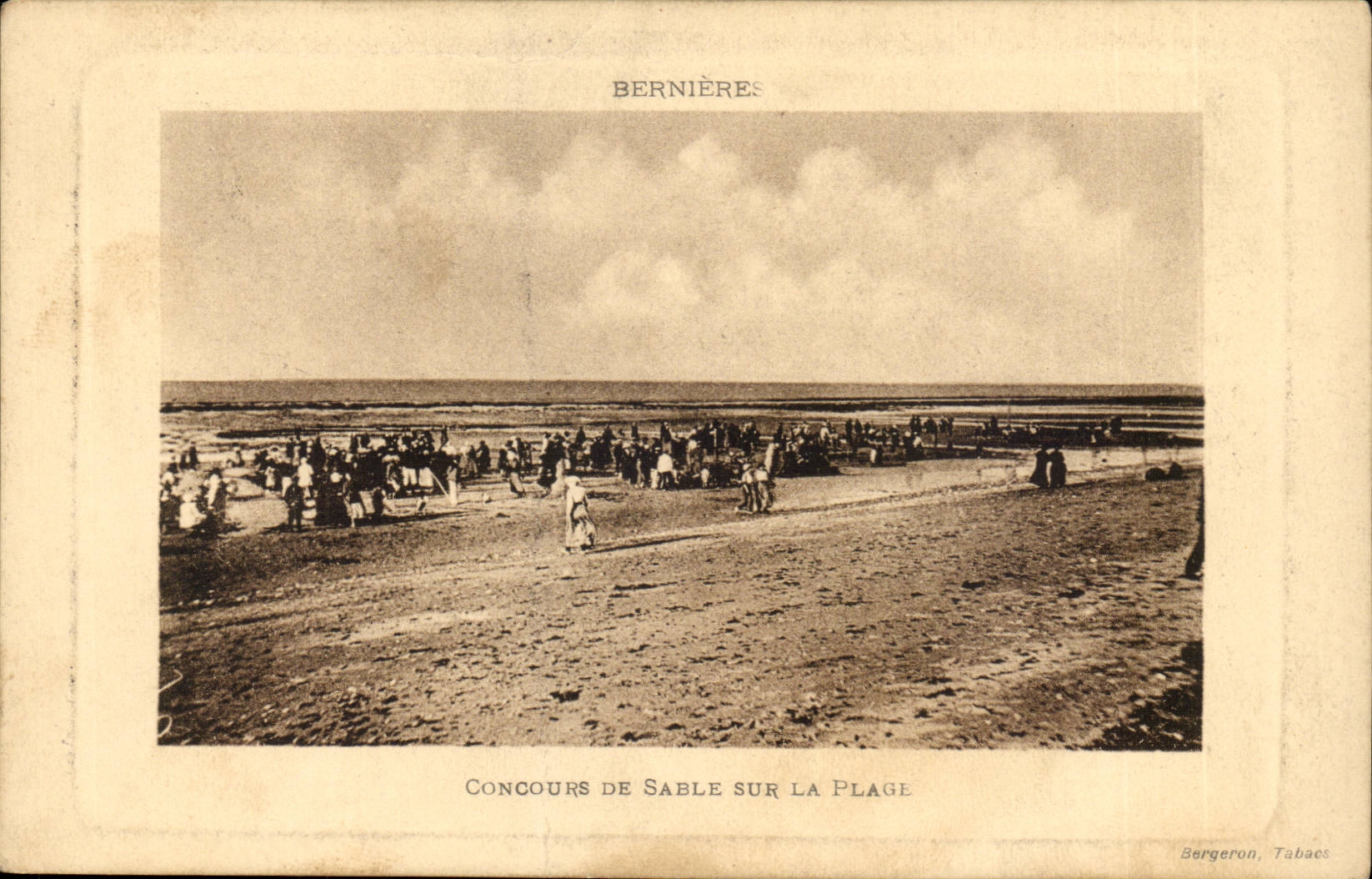 Berniers auf Meersand-Wettbewerb auf dem Strand - CPA