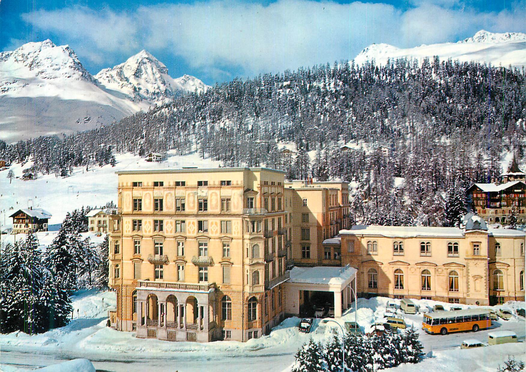 CPM St Moritz Bad 1800 m s m Hotel Reine Victoria