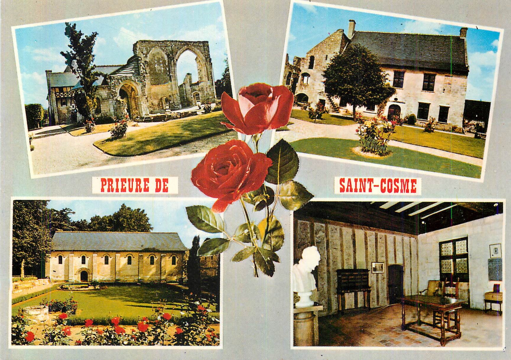 CPM la Riche pres Tours (Indre et Loire) Prieure de Saint Cosme