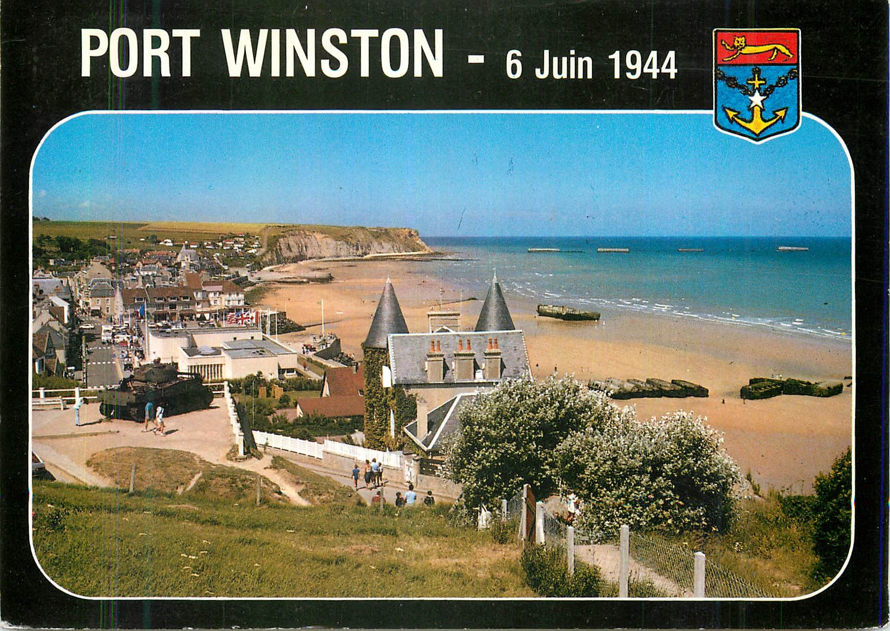 CPM Arromanches (Calvados) Port Winston 6 Juin 1944 Militaria