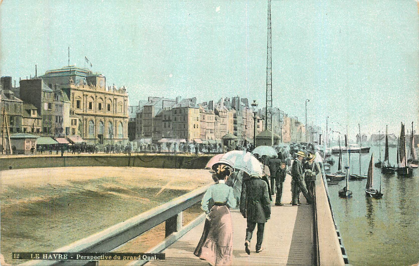 CPA Le Havre Perspective Grand Quai