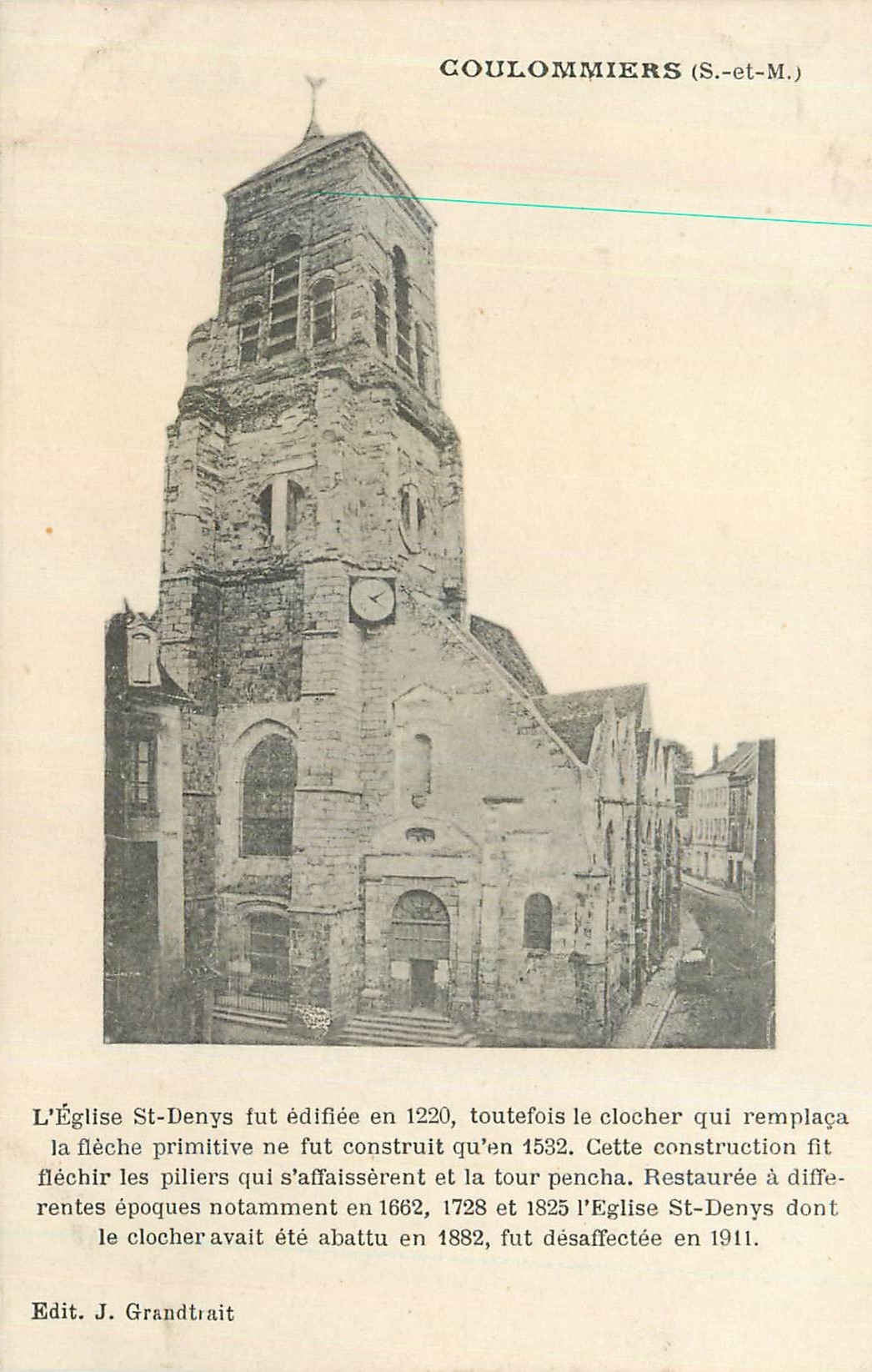 CPA Coulommiers (S et M) Eglise St Denys