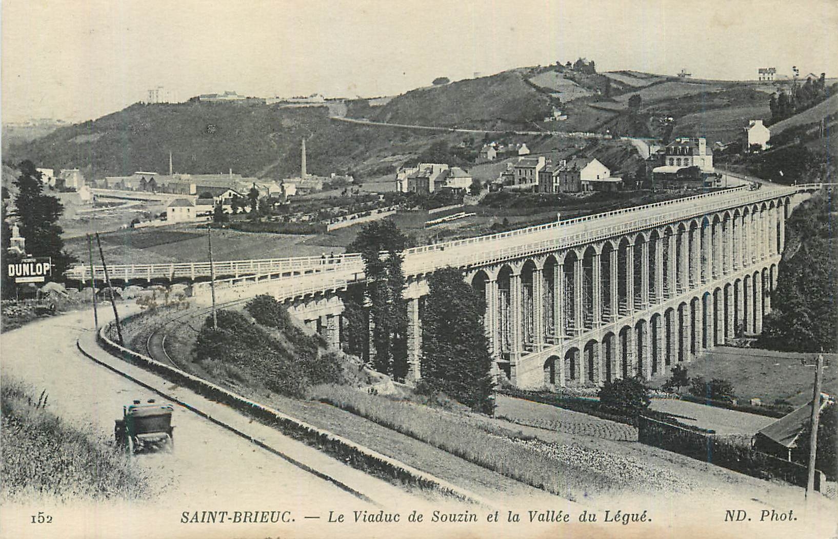 CPA Saint Brieuc Le Viaduc de Souzin et la Vallee du Legue
