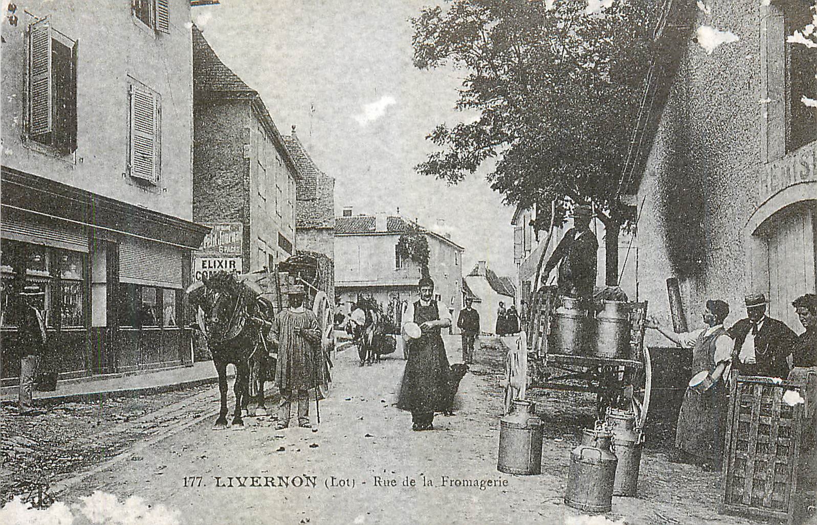 REPRO Livernon (Lot) Rue de la Fromagerie