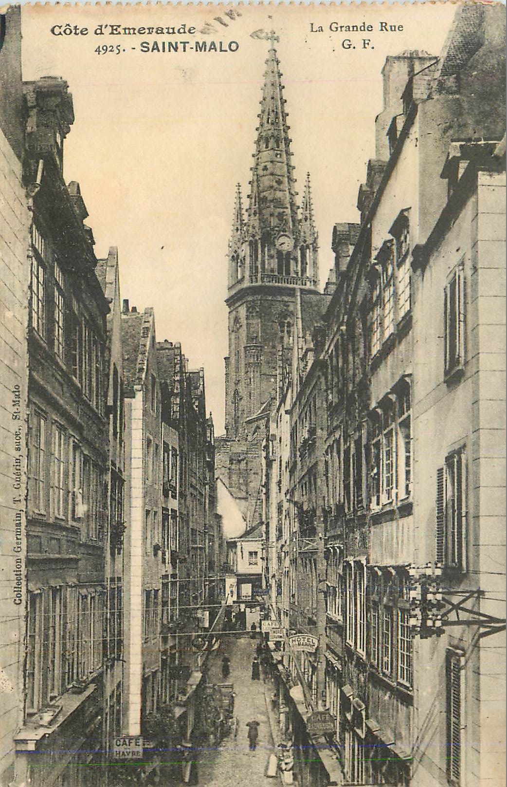 CPA Cote d'Emeraude Saint Malo La Grande Rue