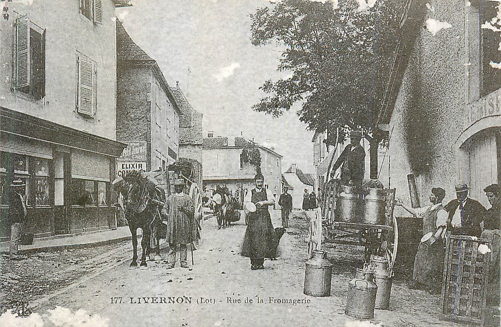 REPRO Livernon (Lot) Rue de la Fromagerie