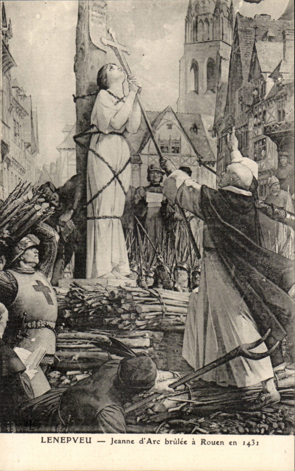 Lenepveu - Jeanne D Arc brulee has Rouen - CPA