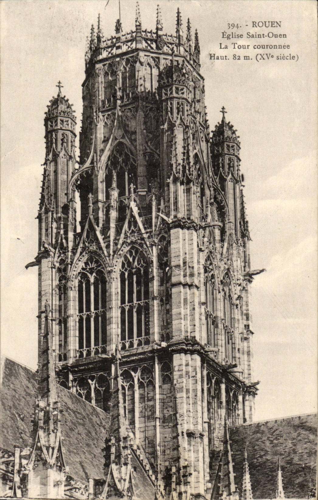 Rouen - Church holy Ouen the Tower crowns - CPA
