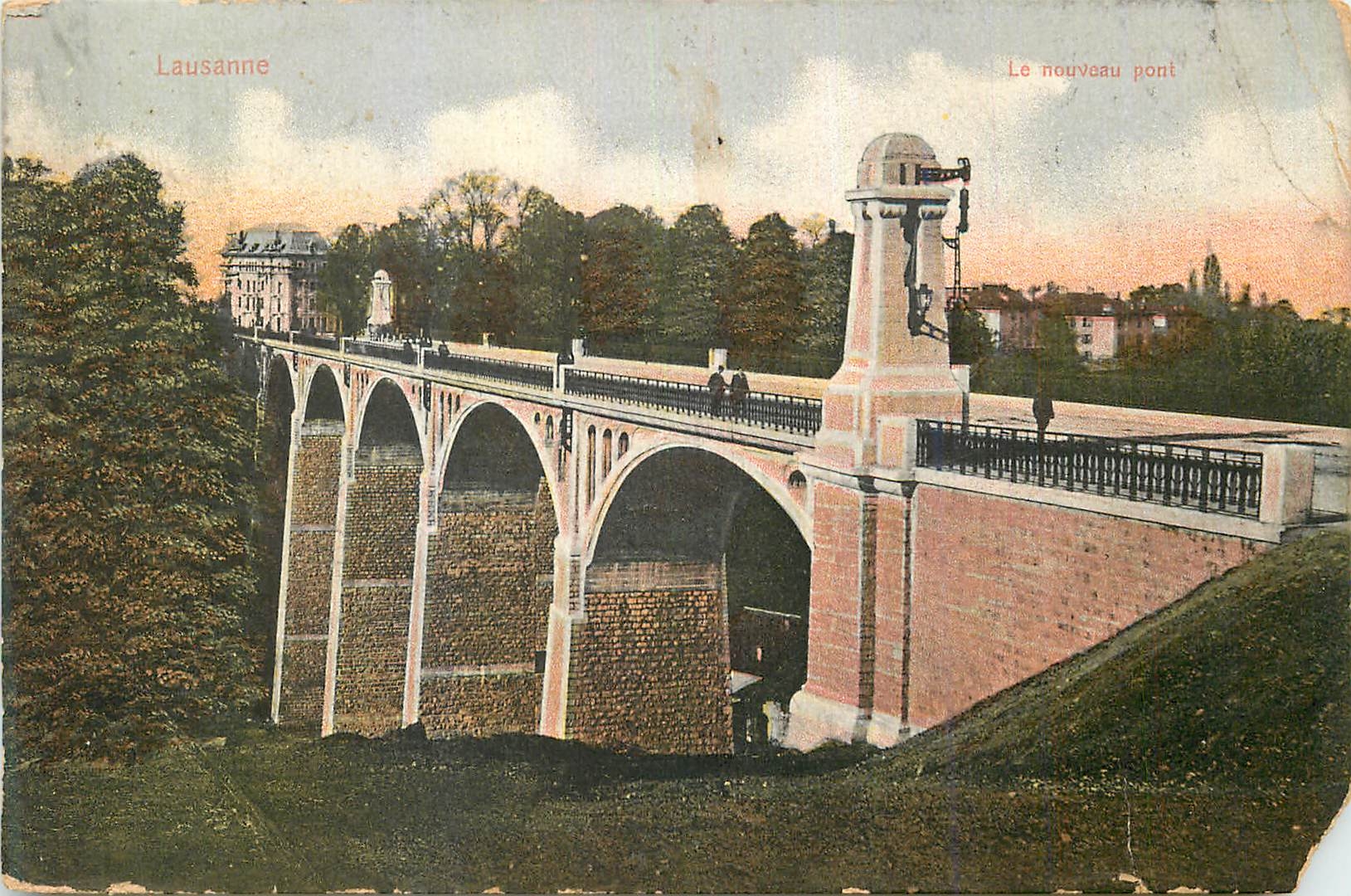 CPA Lausanne Le Nouveau Pont