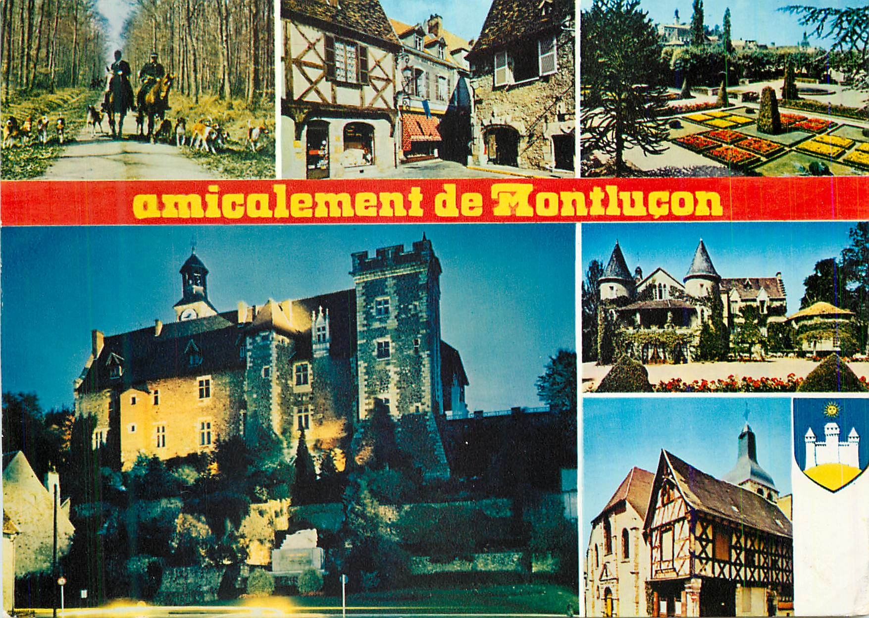 CPA Amicalement de Montlucon (Allier) Chasse Chiens