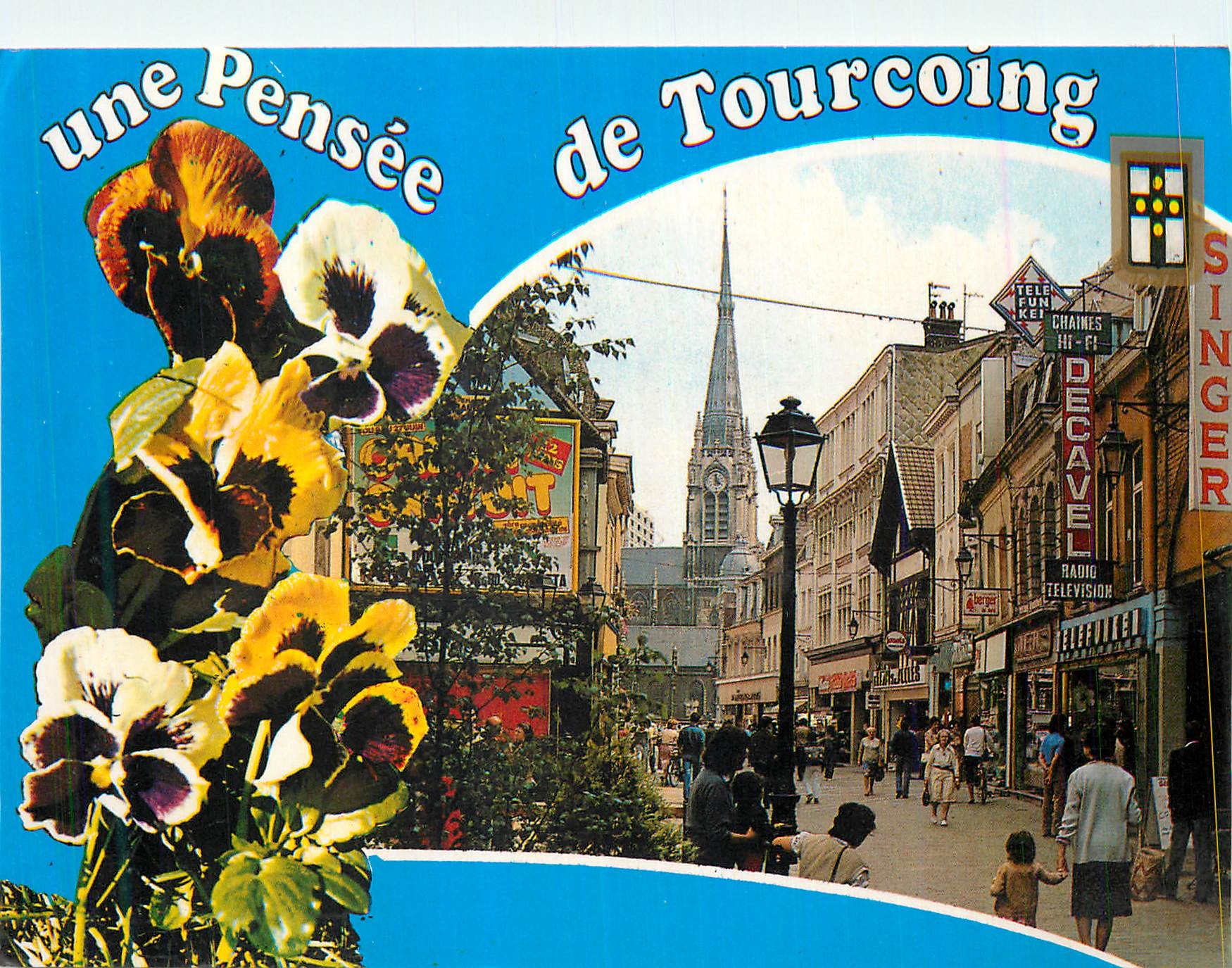 CPM Tourcoing (Nord) France Rue Pietonne