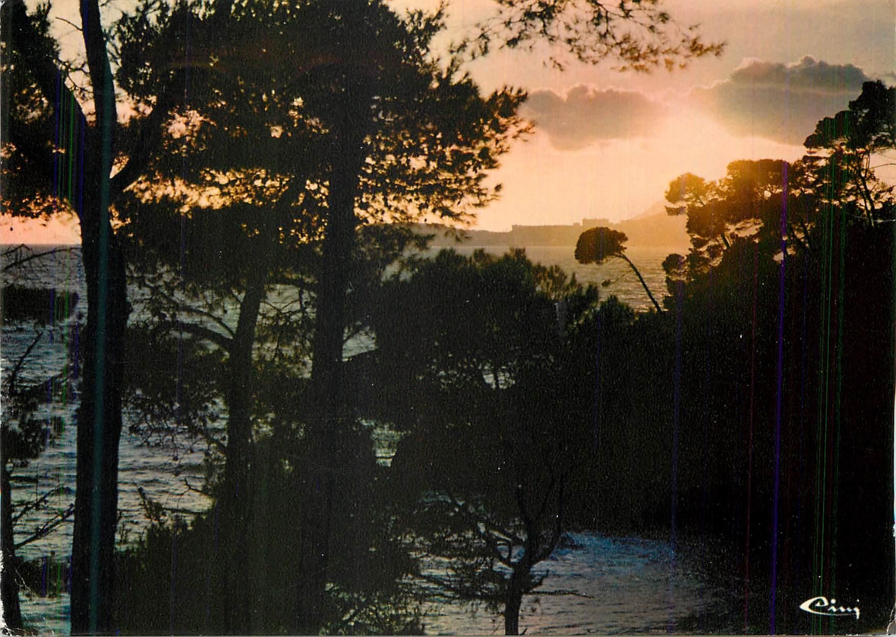 CPM Le Pravet (Var) Coucher de Soleil sur la Plage de Monaco