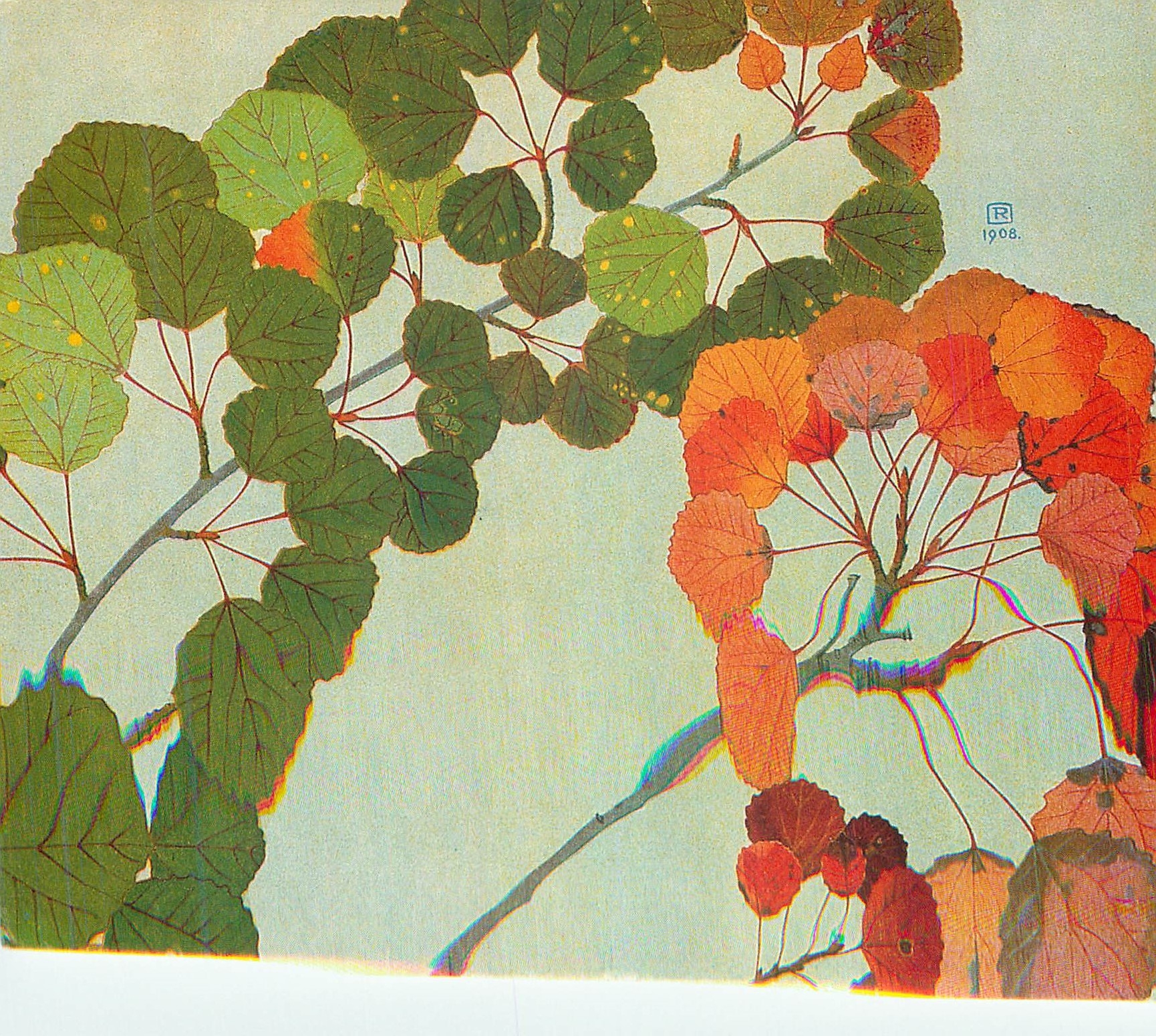 CPM Suisse Feuillage Philippe Robert Au Profit de l'UNICEF