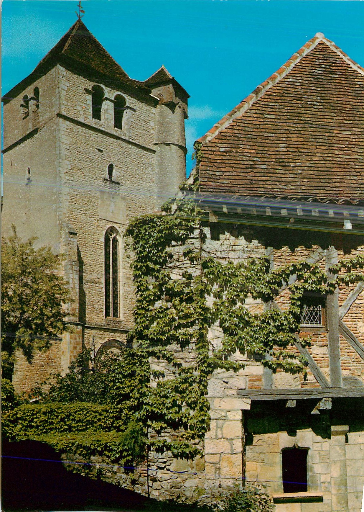CPM Saint Cirq Lapopie (Lot) Premier Village de France L'Eglise (XVe S)