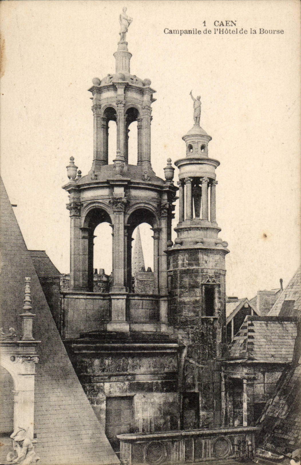 Caen - Bell-tower the Hotel of Stock Exchange CPA