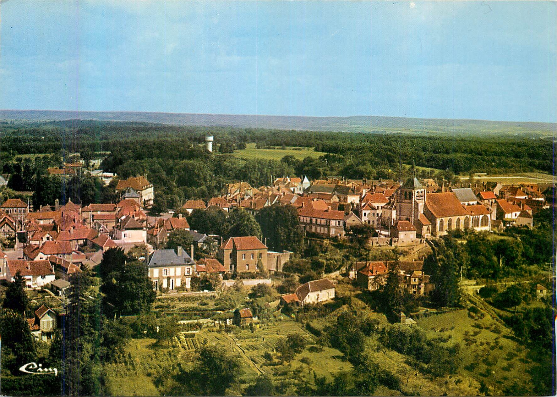 CPM Ervy Le Chatel (Aube)Vue generale aerienne