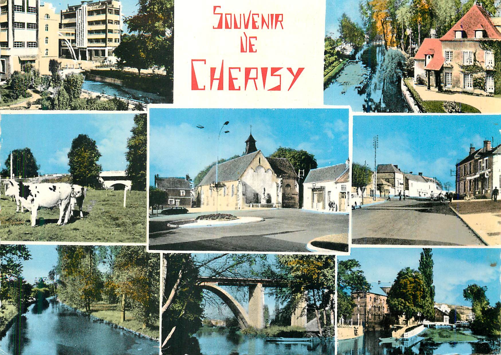 CPM Souvenir de Cherisy (Eure et Loir)