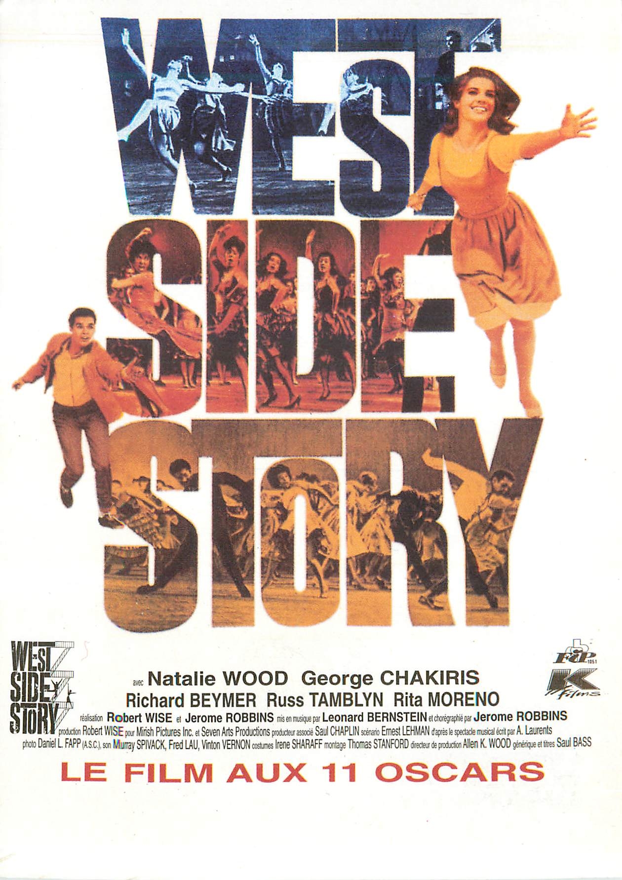 CPM Le Film aux 11 oscars West Side Story Natalie Wood George Chakiris 