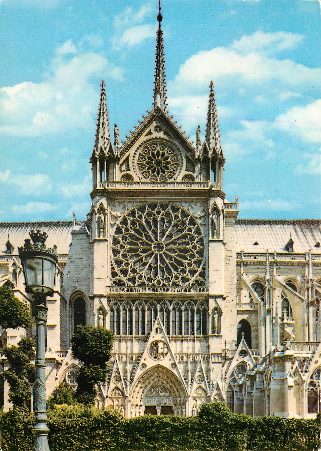 CPM Paris La Cathedrale Notre Dame de Paris Rosace Sud