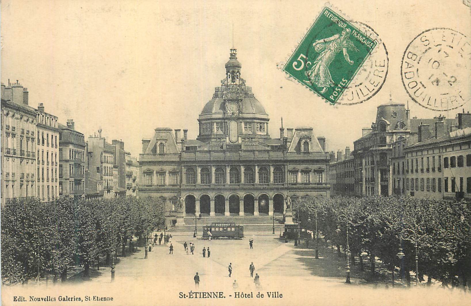 CPA Monument de ste etienne L'hotel de ville