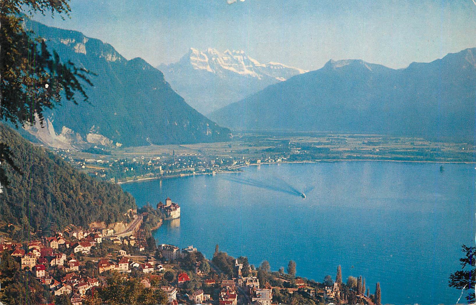 CPM Territet le château de Chillon les dents du Midi