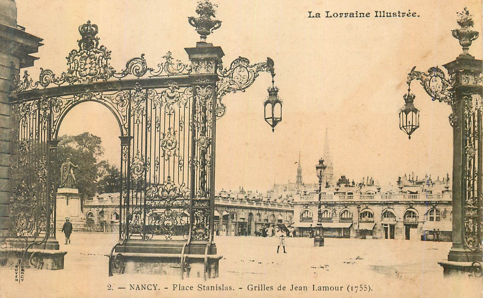 CPA Nancy La Place Stanislas Grilles de Jean Lamour
