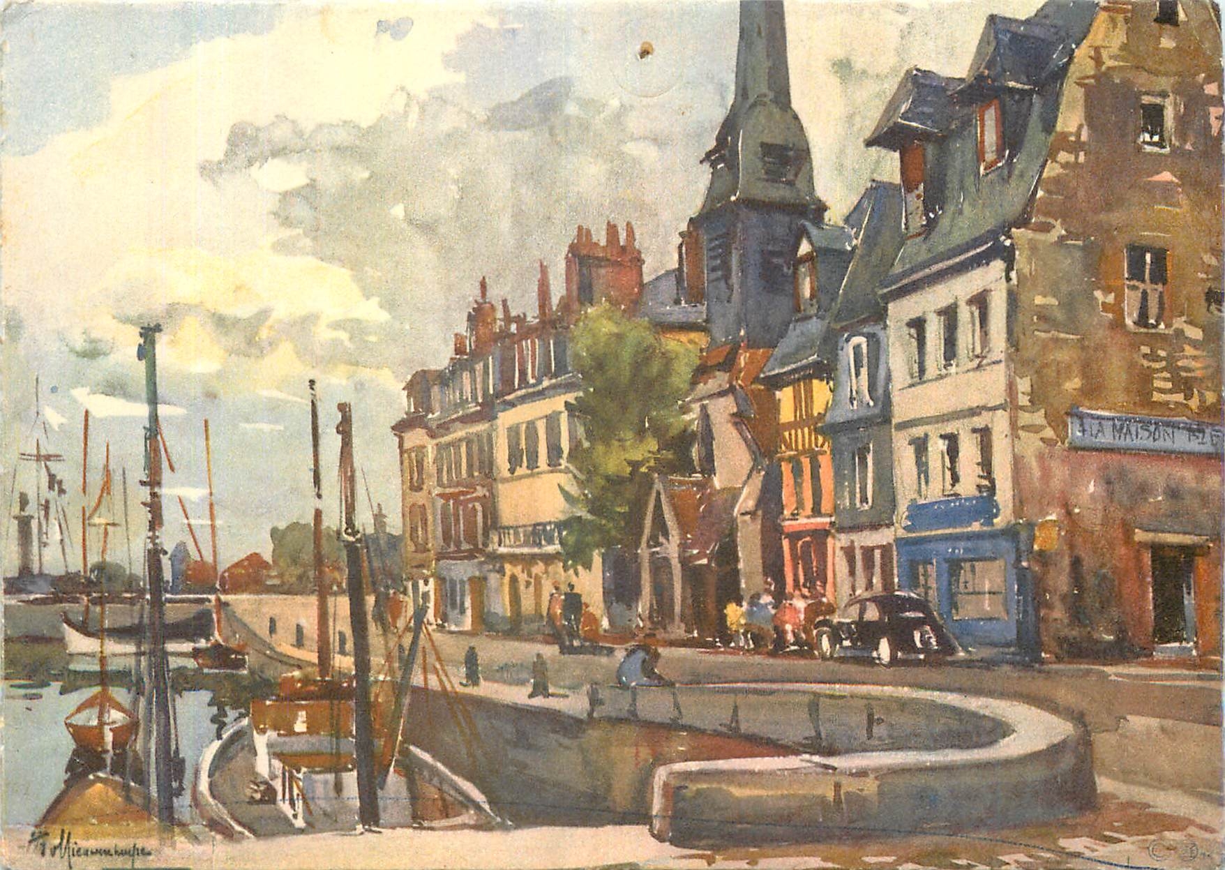 CPM Le quai St Etiennes a Honfleur (Calvados)
