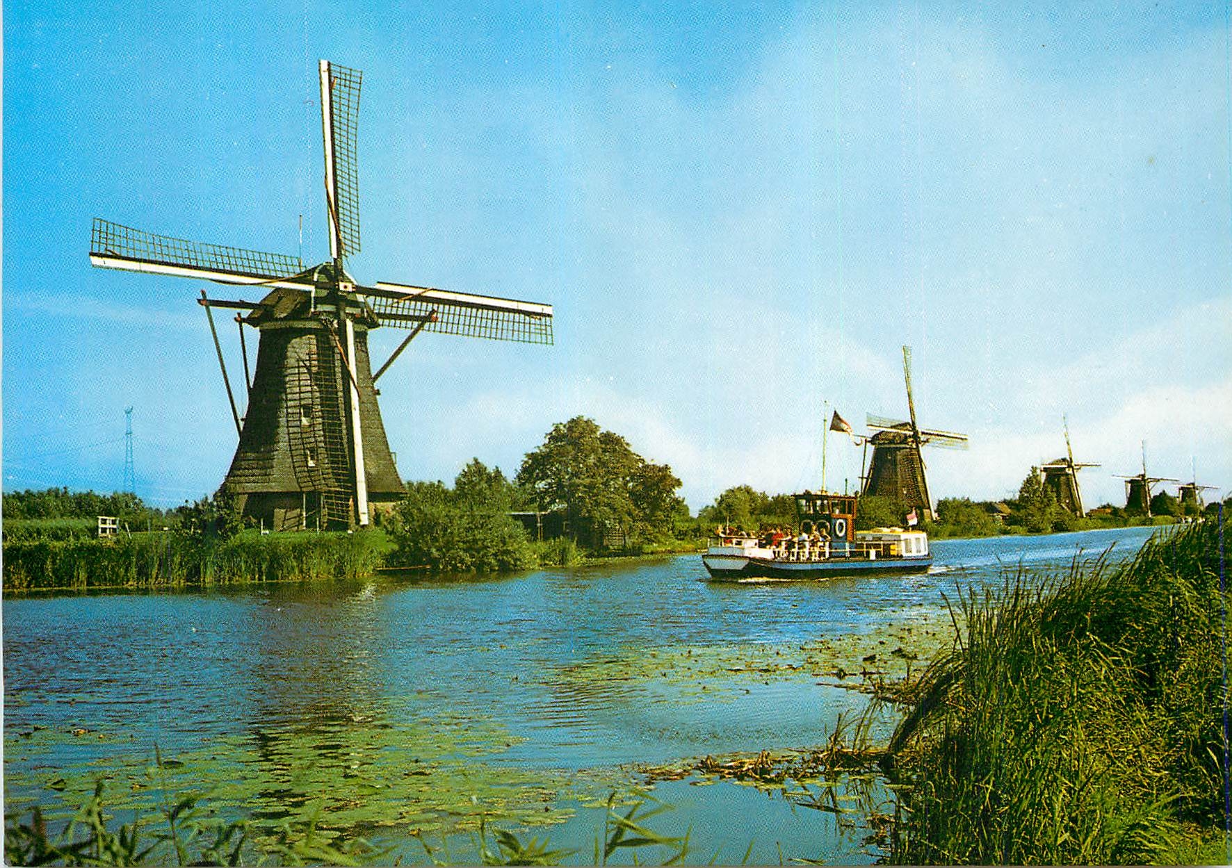 CPM Hollandse Molen Moulin a vent Kinderdijk Moulins