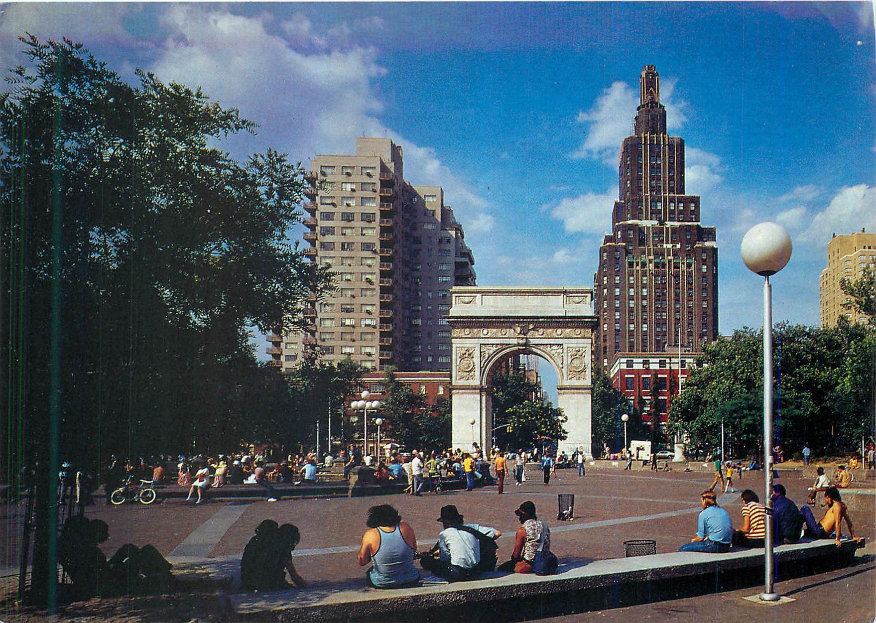 CPM Greenwich Village New York City The Lamous arch in Washington