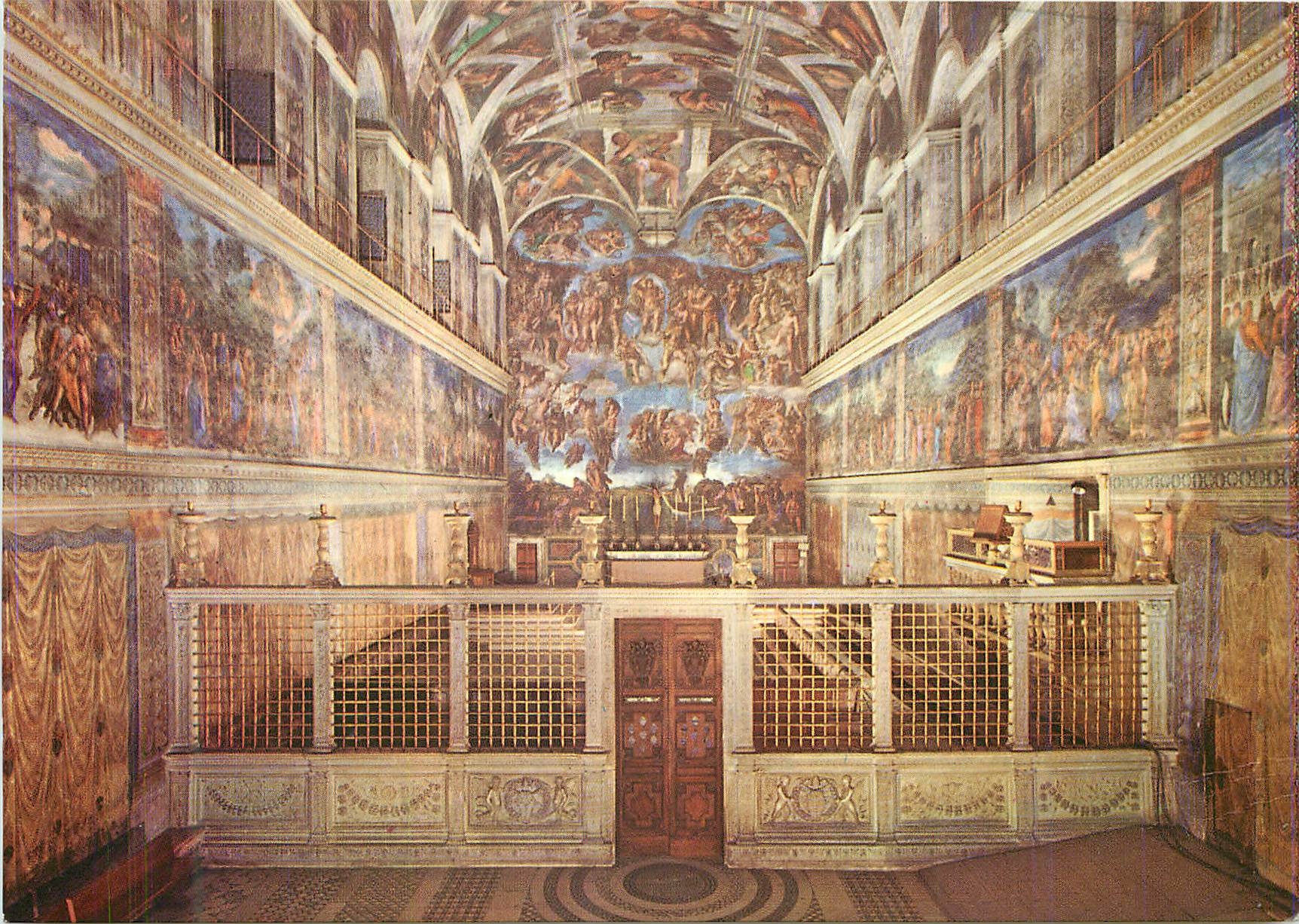 CPM Roma Vaticano Interno Cappella Sistina