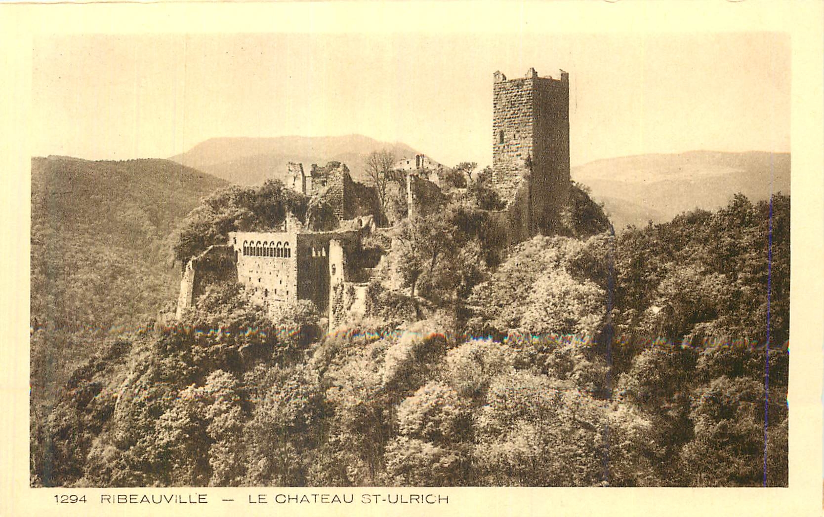 CPA Ribeauville Le Chateau St Ulrich