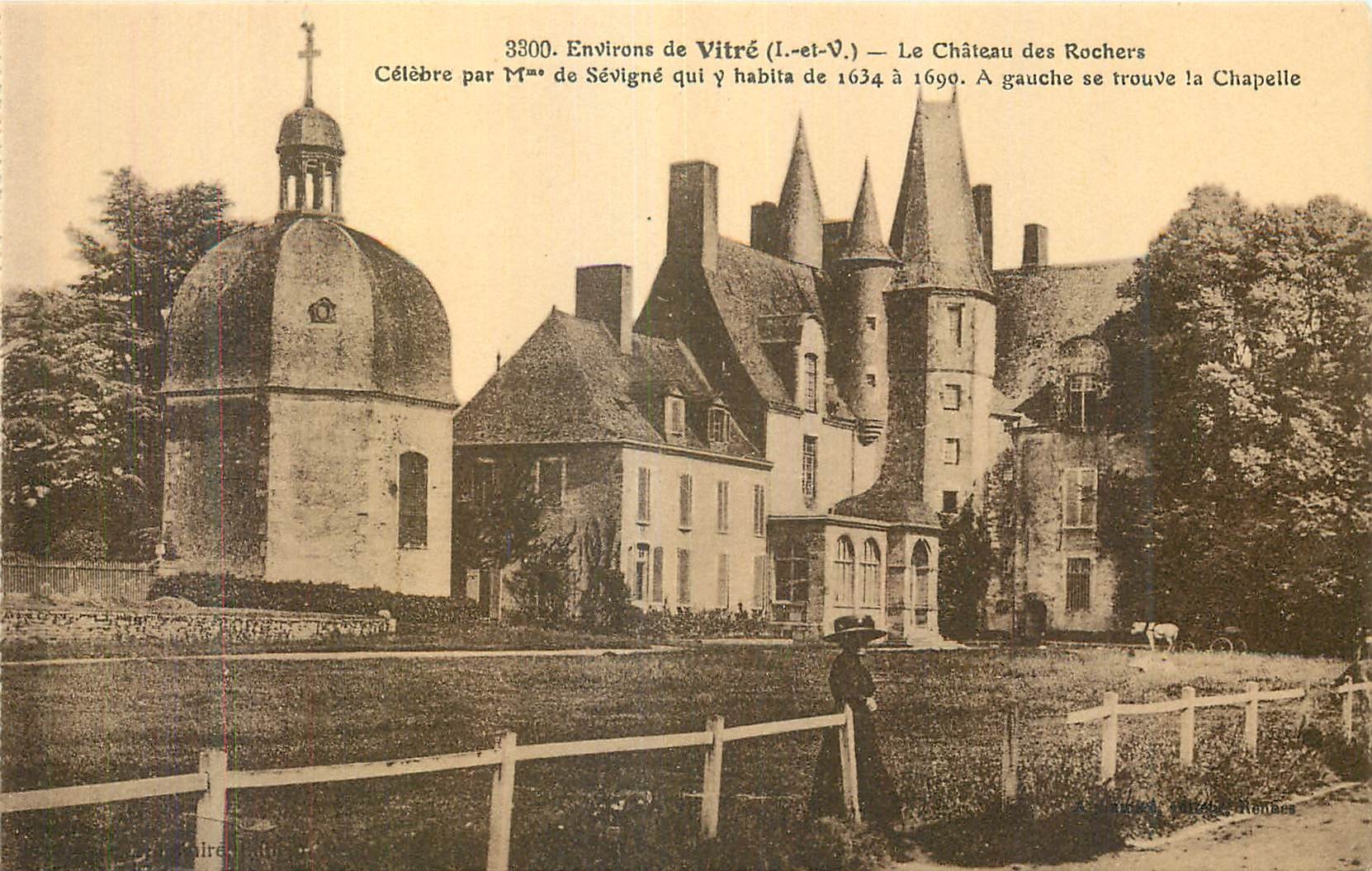 CPA Environs de Vitre (I et V)Le Chateau des Rocher Celebre par M de Sevigne