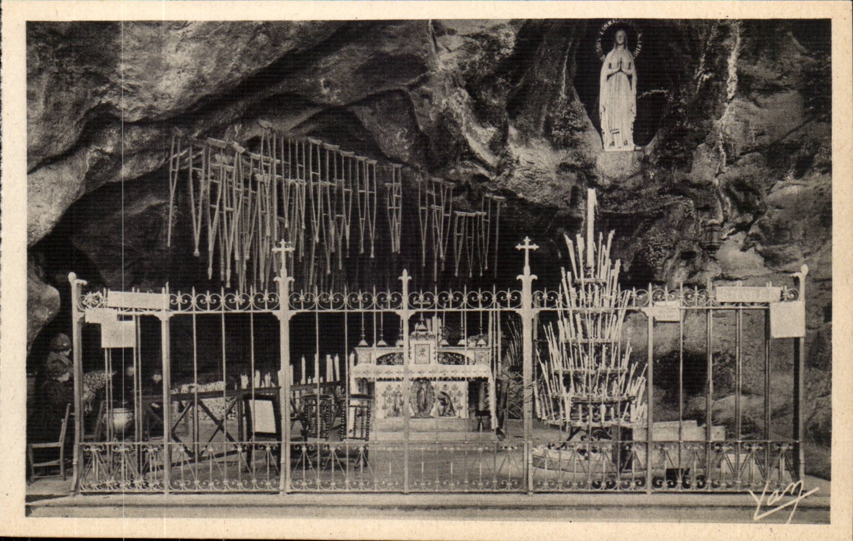 Lourdes - the miraculous Cave - CPA