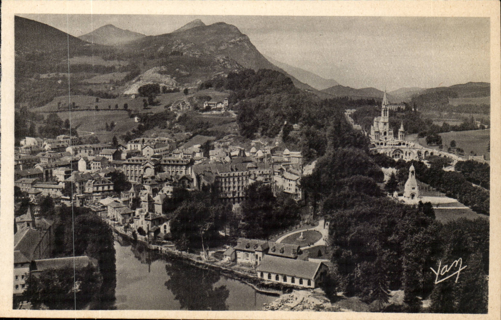 Lourdes - View taken Castle Fort - CPA