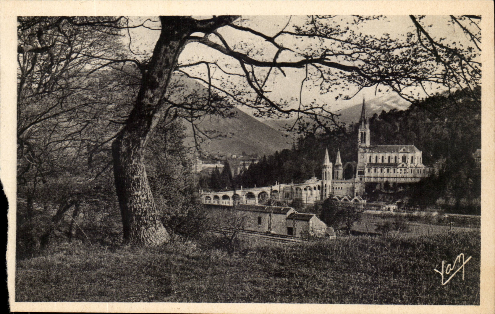 Lourdes - the Basilica - CPA