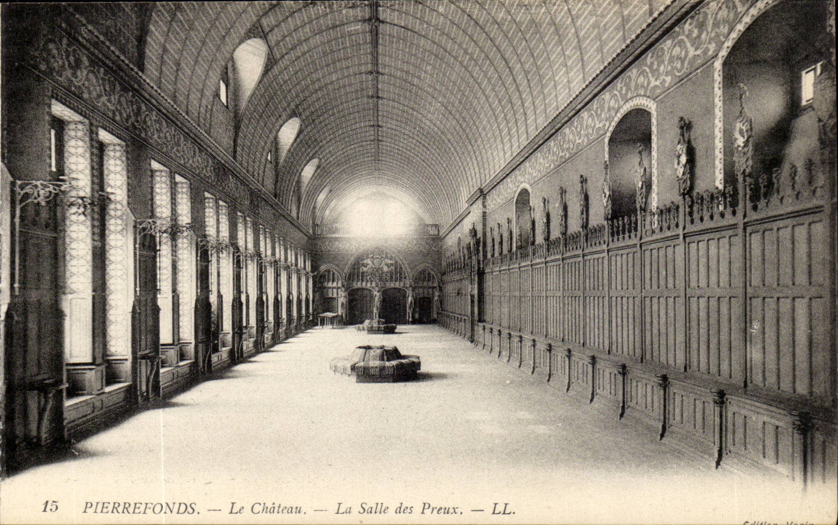 Oise - Pierrefonds - the Room of the Valiant knights - CPA
