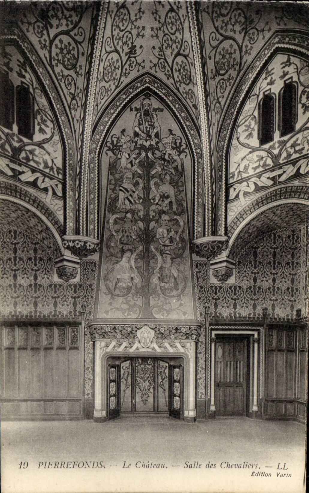 Oise - Pierrefonds - the Castle - Room of the Knights - CPA