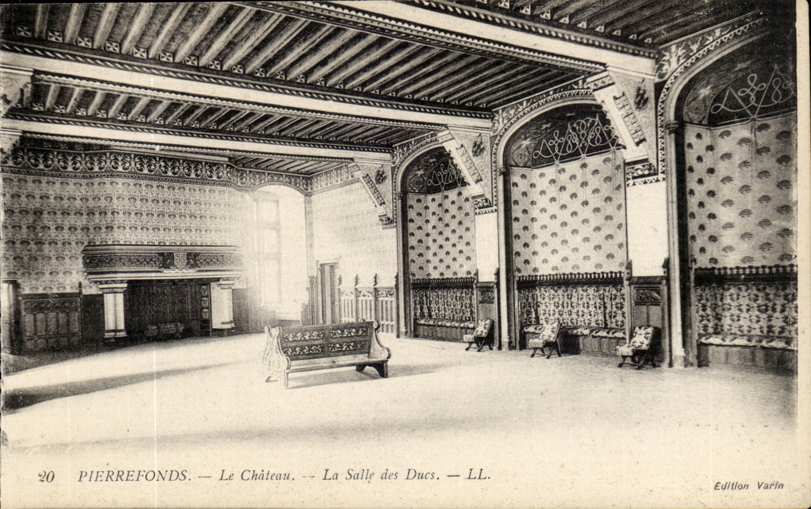 Oise - Pierrefonds - Le Chateau - La Salle des Ducs - CPA 