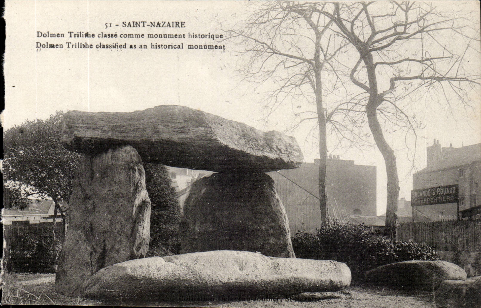 Saint Nazaire - Trilishe Dolmen like historic building - CPA