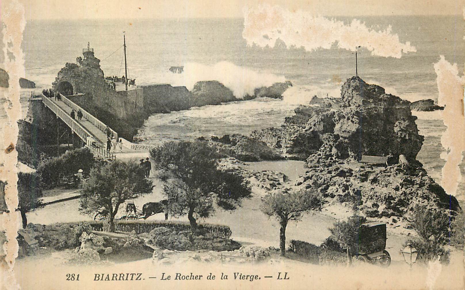 CPA Biarritz Le Rocher de la Vierge 